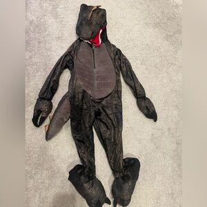 Dinosaur Halloween Costume for Kids Size 4T Black & Gold